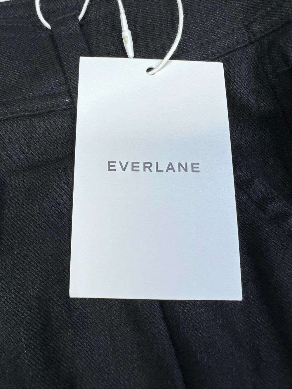 Everlane The Everywhere Pant Stretch Linen Black Barrel Leg Size 4 NWT Pleated
